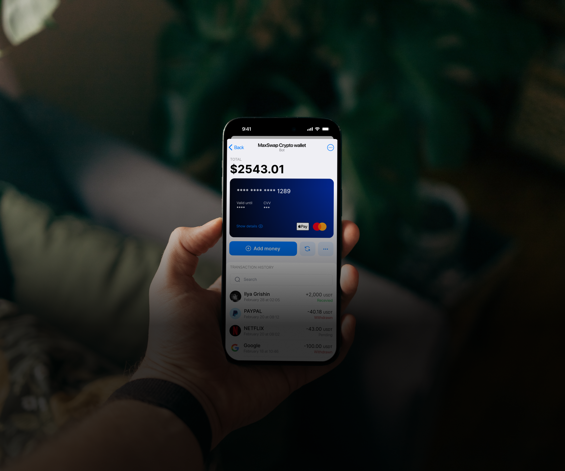 Max swap crypto walet