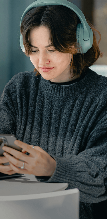 Woman with phone